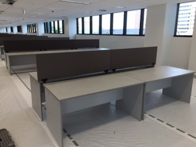 ABC Melbourne Temporary Office - desks, chairs and room dividers hire & rental.