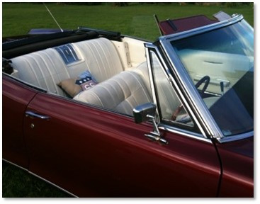 1966 年庞蒂亚克 Parisienne 敞篷车 v8 - 白色豪华软垫